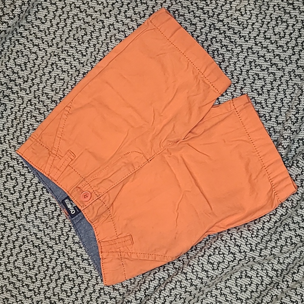 OshKosh Summer Orange Khaki Shorts Size 4